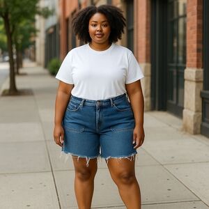 OLD NAVY SIZE 18 Classic Blue Jean Shorts